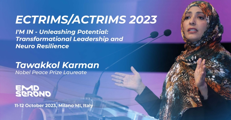 Tawakkol Karman joins MSMilan2023 in Italy on multiple sclerosis 